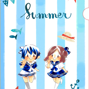 【キラキラクリアファイル】夏セーラー服