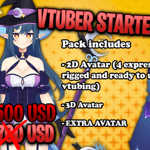 OFFER 3 AVATARS - VTUBER STARTER PACK