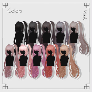 ❤️‍🔥[8 Avatars] Cosmic TwinTail Hair 缩略图 12