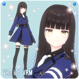【VroidVRM】ミリタリーワンピース【Military dress】