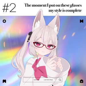 【5アバター対応】Glasses 02 #Anime 缩略图 2