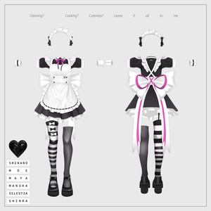 【6アバター対応】Mini Maid Set 缩略图 2