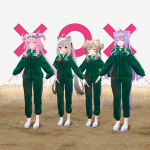 【8アバター対応】Player Green Sweatsuit Set 缩略图 4