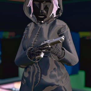 【11アバター対応】Black Raincoat Set 缩略图 6