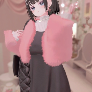 【11アバター対応】 Fur Jacket & Mini Dress Set 缩略图 6