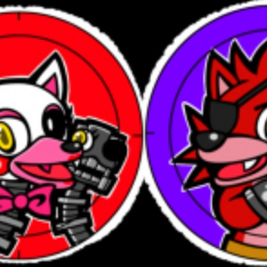 【FNAF】フォクシー＆マングル缶バッジ