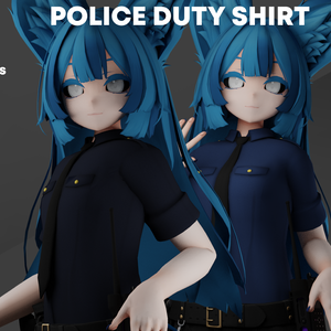 ♡ [ VRChat ] Police Duty Collared Shirt