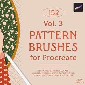 Procreate 用パターンブラシ [152] Pattern Brushes for Procreate
