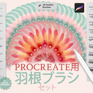 Procreate用 羽ブラシ Feather Brushes for Procreate