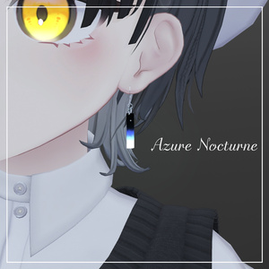 【MA対応】Gifで動くピアス Azure Nocturne