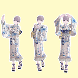みんなで踊ろう盆踊り！浴衣ポーズ集 Vol.T03【全5種】 缩略图 2