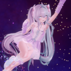 【VRC Hair】Cat Twintail By Anka(Textures ONLY)