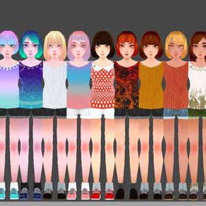【VRChat想定3Dモデル】ミライミラ【Quest対応】 缩略图 6