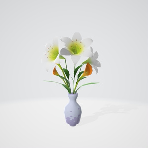 【3Dモデル】ユリの花瓶セット 缩略图 5