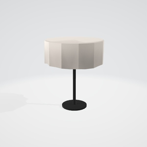 クロス付き丸テーブル【3Dモデル】