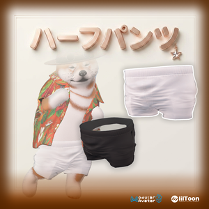 NEW!!!ハーフパンツ[VRChat想定] #めばしば
