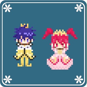 シェファドット絵風アクリルキーホルダー