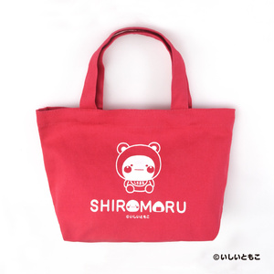 くま柄★しろまるのトートバッグ