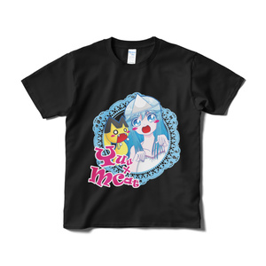 ゆうちゃん & M猫さん Tシャツ（ブラック）
