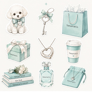 FASHION　 sticker pink & blue