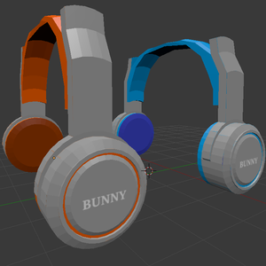 BUNNYのヘッドフォン3Dモデル