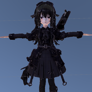 VRChatアバター「Black_Girl」