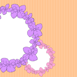 【背景素材】花リース