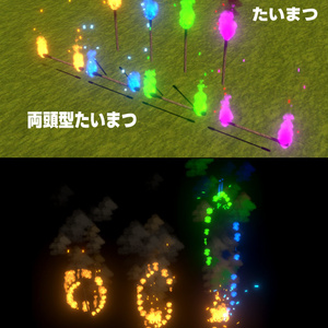 ファイヤーダンス・パーティクルエフェクトVer1.1[Unity/VRChat/Cluster/FBX] 缩略图 6