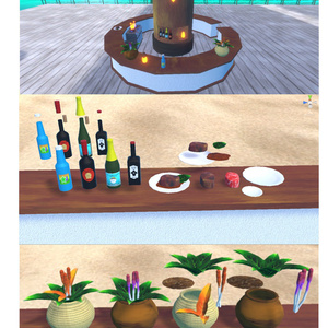 トロピカルビーチセットVer1.3.1(135点)シェーダー付[Unity/VRChat/Cluster/FBX] 缩略图 6