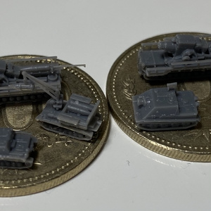 1/700　G SET6　ドイツ軍 戦車セット4　大口径砲車両