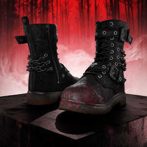 OD Techwear Rangers Halloween | Blood - Scar - Spider | Ankle boots | Shoes | 3D Asset | Commercial/Personal License
