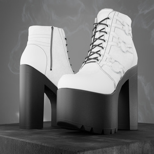 OD Techwear Boots | Ankle boots | High Heel | 3D Asset | Commercial/Personal License 缩略图 11