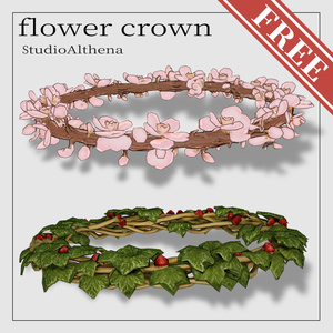 【無料】FlowerCrown 春の王冠【VRChat想定】 缩略图 2