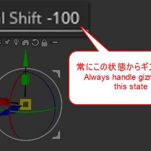 Zbrushのギズモ呼び出し時に必ず焦点移動を－100にするプラグイン「YT クラシックギズモ」