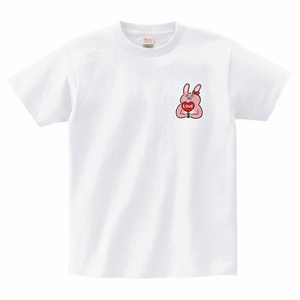 推し活ウサギのピョピTシャツ（LOVE）