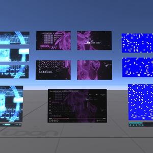 [無料]動画プレイヤー分割パネル作成システム VideoScreenSplitter[VRChat]