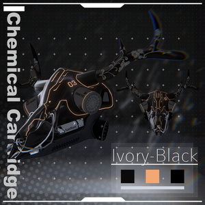 【VRChat想定3Dモデル】ガスマスク -Chemical Cartridge- 缩略图 8
