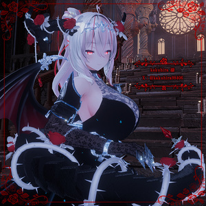 【MA対応／角・しっぽ】🌹 Blooming Horn and Tail🌹（どのアバターでも装着可能・色のカスタマイズ可能・カラープリセット20種用意有り） 缩略图 2