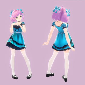 【Vroidモデル】キャラクター＆衣装セット