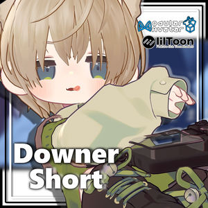 【複数アバター対応】ダウナーショートヘアV3【髪型】
