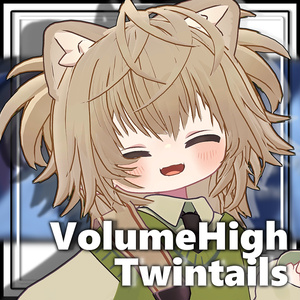 Volume High Twin Tails Hair [MA Compatible]