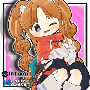 【複数アバター対応】まるふわツインバルーンヘア/Maru-Fuwa Twin Balloon Hair【髪型】