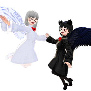 【3Dモデル】ノワール&ブランシェ【VRM】
