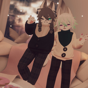 【VRChat想定3Dモデル】カーディガンコーデ「ChocoMoca」 缩略图 20