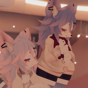 【VRChat想定3Dモデル】カーディガンコーデ「ChocoMoca」 缩略图 13
