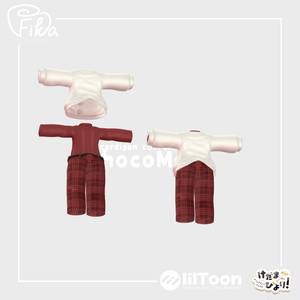 【VRChat想定3Dモデル】カーディガンコーデ「ChocoMoca」 缩略图 4