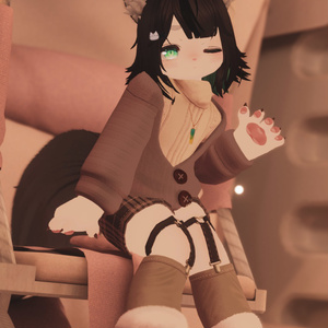 【VRChat想定3Dモデル】カーディガンコーデ「ChocoMoca」 缩略图 8
