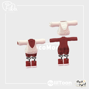 【VRChat想定3Dモデル】カーディガンコーデ「ChocoMoca」 缩略图 3