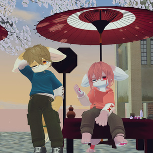 【VRChat想定3Dモデル】パーカーコーデ「Skylark」 缩略图 13