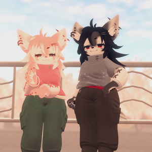 【VRChat想定3Dモデル】パーカーコーデ「Skylark」 缩略图 11